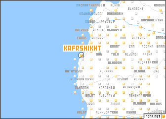 map of Kafr Shikht