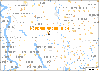 map of Kafr Shubrā Bilūlah