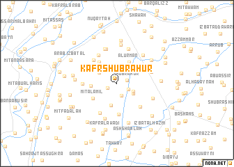 map of Kafr Shubrā Hūr