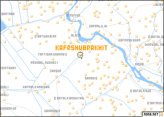 map of Kafr Shubra Khît