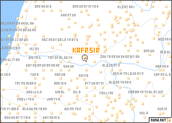 map of Kafr Şīr