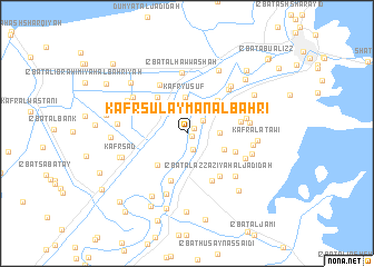 map of Kafr Sulaymān al Baḩrī