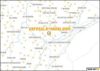 map of Kafr Sulaymān al Wirr