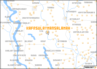 map of Kafr Sulaymān Salāmah