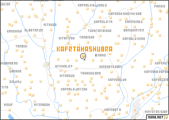 map of Kafr Ţāhāʼ Shubrā