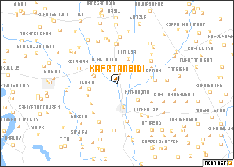 map of Kafr Ţanbidī