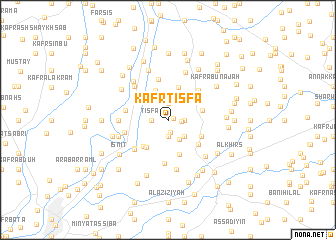 map of Kafr Ţişfā