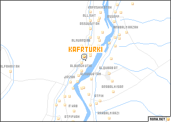 map of Kafr Turkī