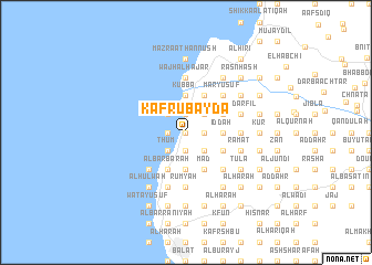 map of Kafr ‘Ubaydā