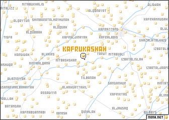 map of Kafr ‘Ukāshah