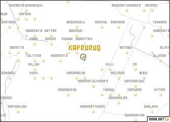 map of Kafr ‘Urūq