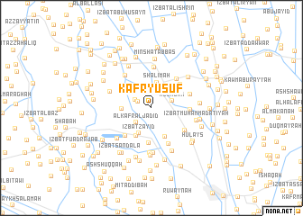 map of Kafr Yūsuf