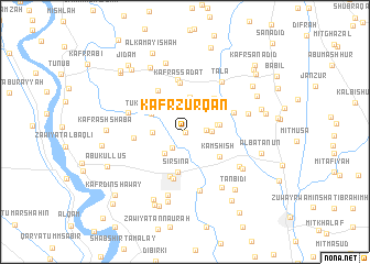 map of Kafr Zurqān