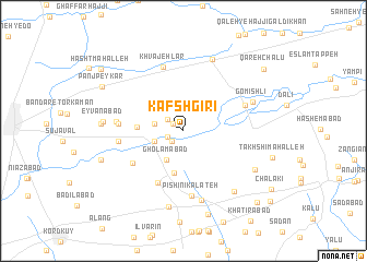 map of Kafshgīrī