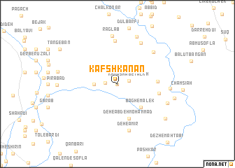 map of Kafshkanān