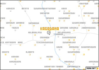 map of Kagadama