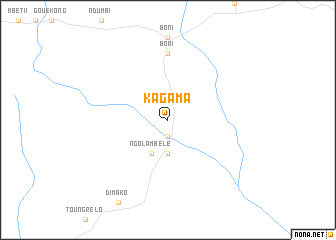 map of Kagama