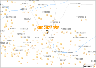 map of Kagamzensé