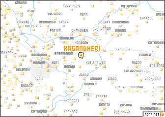 map of Kagān Dheri