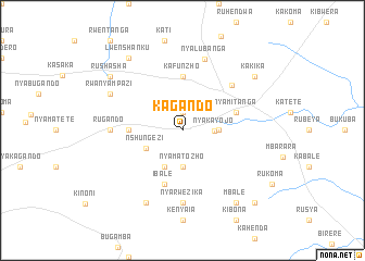 map of Kagando