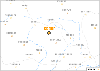 map of Kağan