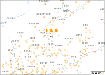 map of Kāgān