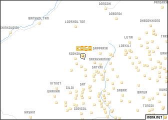 map of Kaga