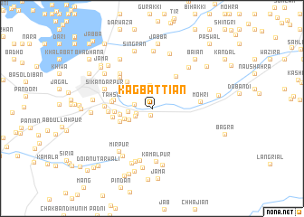 map of Kāgbattiān