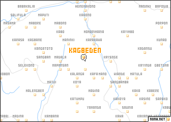 map of Kagbeden