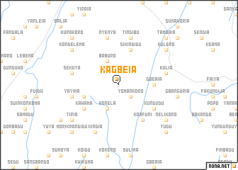 map of Kagbeia