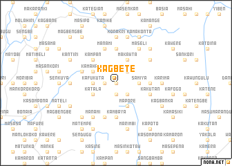 map of Kagbete
