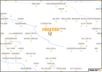 map of Kågeröd