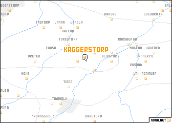 map of Kaggerstorp