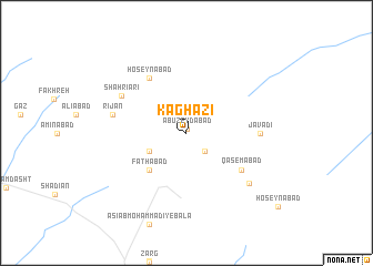 map of Kāghazī