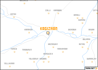 map of Kağızman