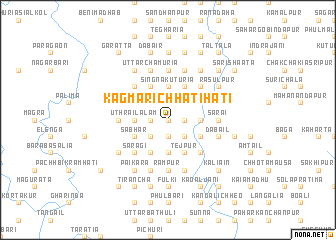 map of Kāgmāri Chhātihāti