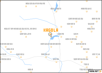 map of Kagola