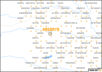 map of Kagonye