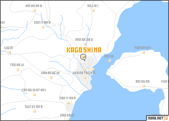 map of Kagoshima