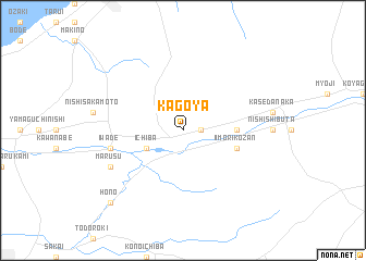 map of Kagoya