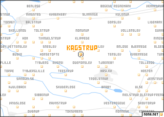 map of Kagstrup