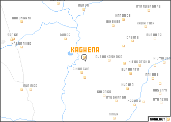 map of Kagwena