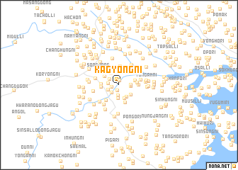 map of Kagyŏng-ni