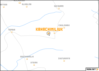 map of Kahachi Miliuk