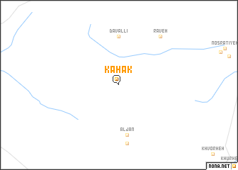 map of Kahak