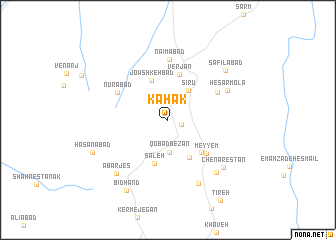 map of Kahak