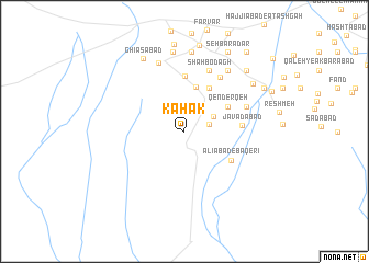 map of Kahak