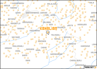 map of Kahāliān