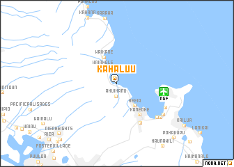 map of Kahaluu