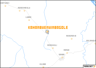 map of Kahambwe-Mwimbagole